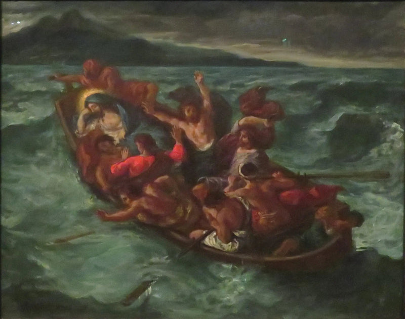 Fırtına Sırasında Uyuyan Mesih - Eugène Delacroix