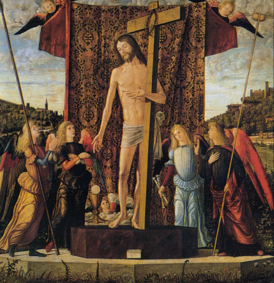 İsa Mesih Dört Meleğin Arasında - Vittore Carpaccio