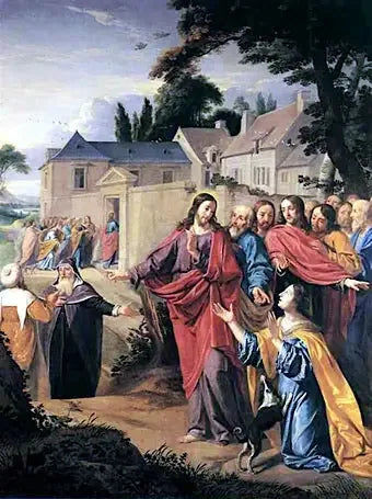 İsa ve Kenanlı Kadın - Philippe de Champaigne