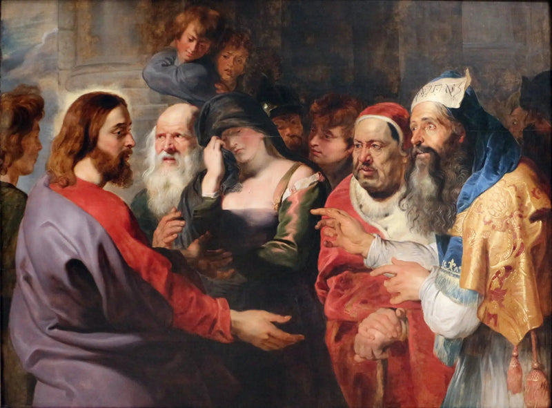 İsa ve Günahkar Kadın - Peter Paul Rubens
