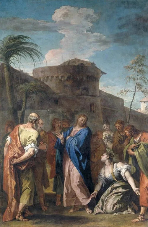 İsa ve İnanmış Kadın - Sebastiano Ricci