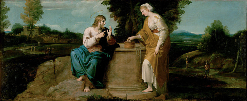 İsa ve Samaritaneli Kadın - Annibale Carracci