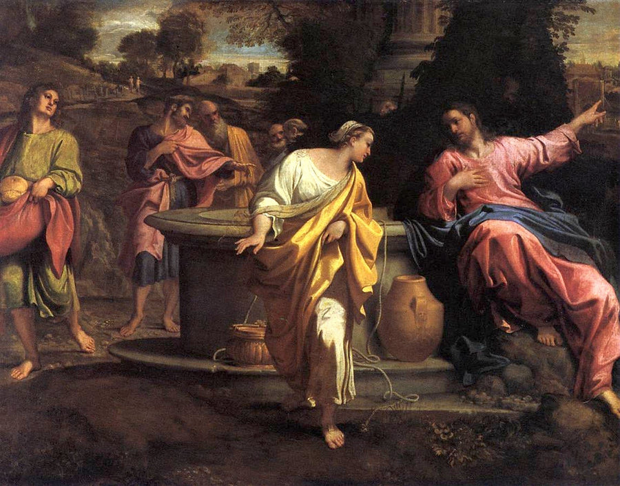 İsa ve Samaritaneli Kadın - Annibale Carracci