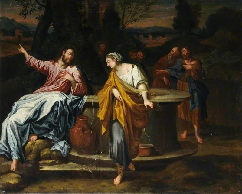 İsa ve Samiriyeli Kadın, Kuyuda - Annibale Carracci