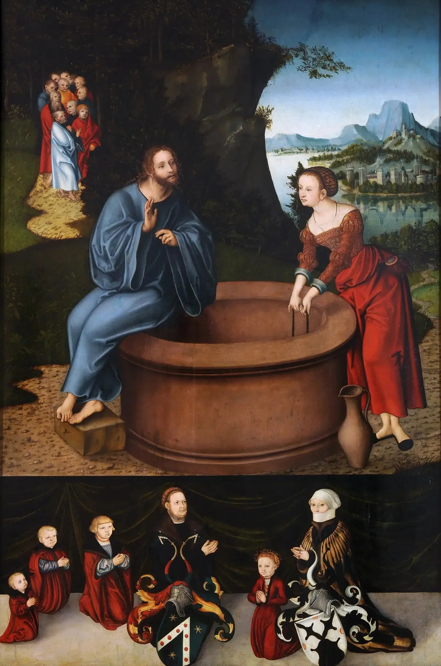 İsa ve Samiriyeli Kadın, Kuyuda - Lucas Cranach the Elder