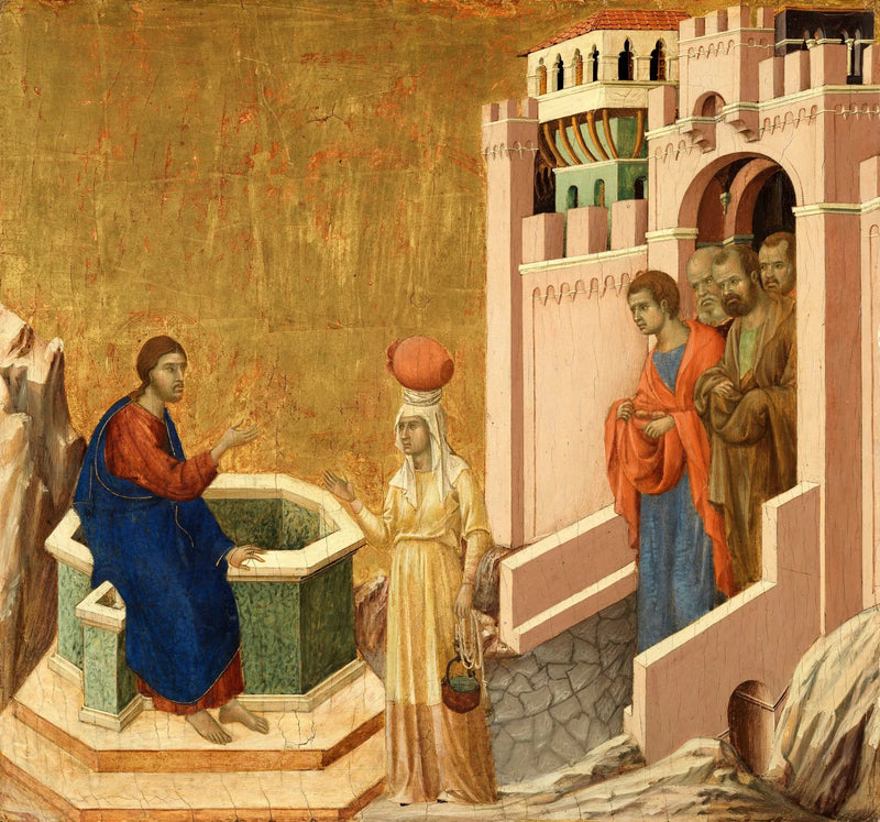 İsa ve Samaritaneli Kadın - Duccio di Buoninsegna