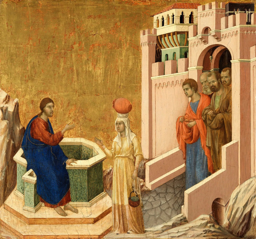 İsa ve Samaritaneli Kadın - Duccio di Buoninsegna