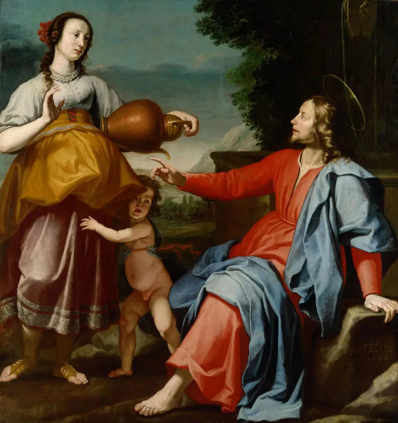 İsa ve Samaritaneli Kadın - Lorenzo Lippi