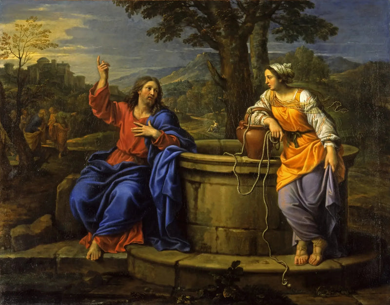 İsa ve Samaritaneli Kadın - Pierre Mignard