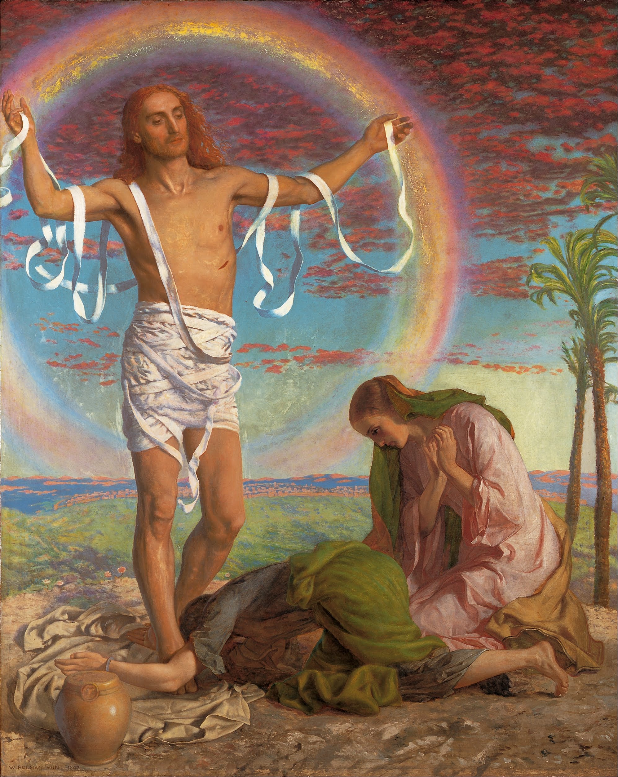 Le Christ et les deux Maries - William Holman Hunt