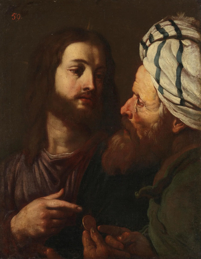 İsa ve Para Veren Adam - Guercino
