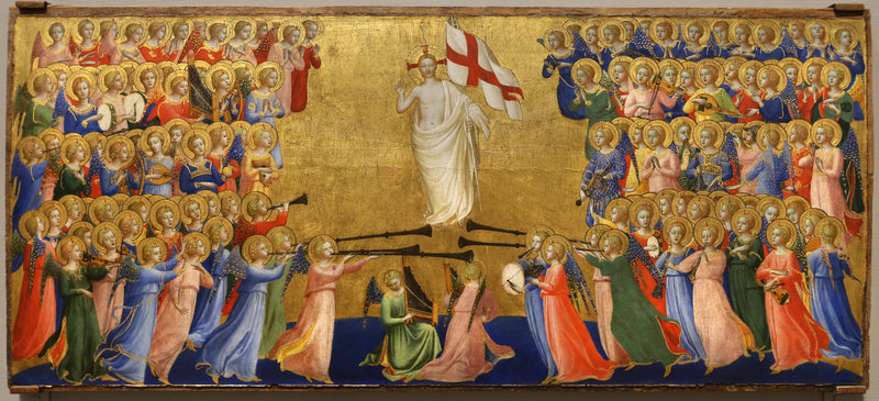 Göksel Mahkeme'de Yüceltilmiş İsa - Fra Angelico