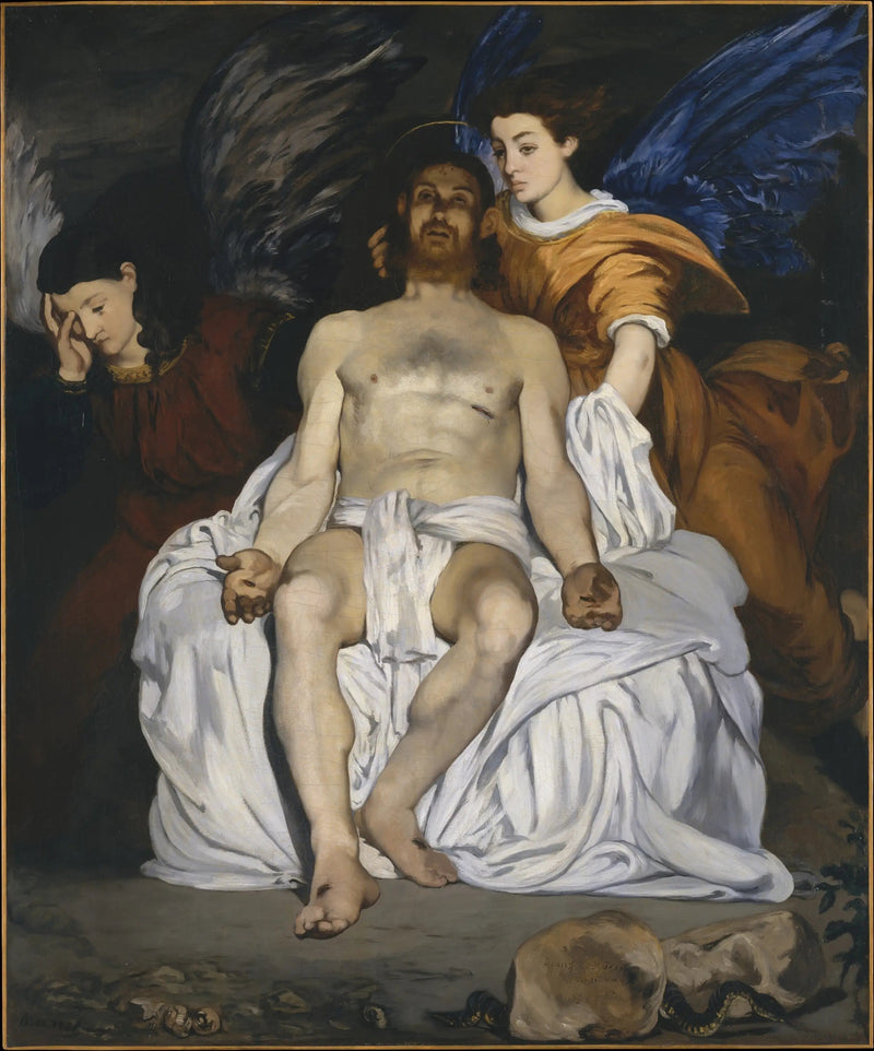Ölü Mesih ve Melekler - Édouard Manet
