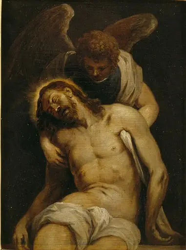 İsa'nın Ölümü ve Bir Meleğin Desteklediği - David Teniers genç