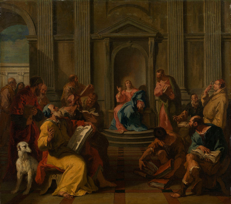 Tapınak Doktorları Arasında İsa - Sebastiano Ricci