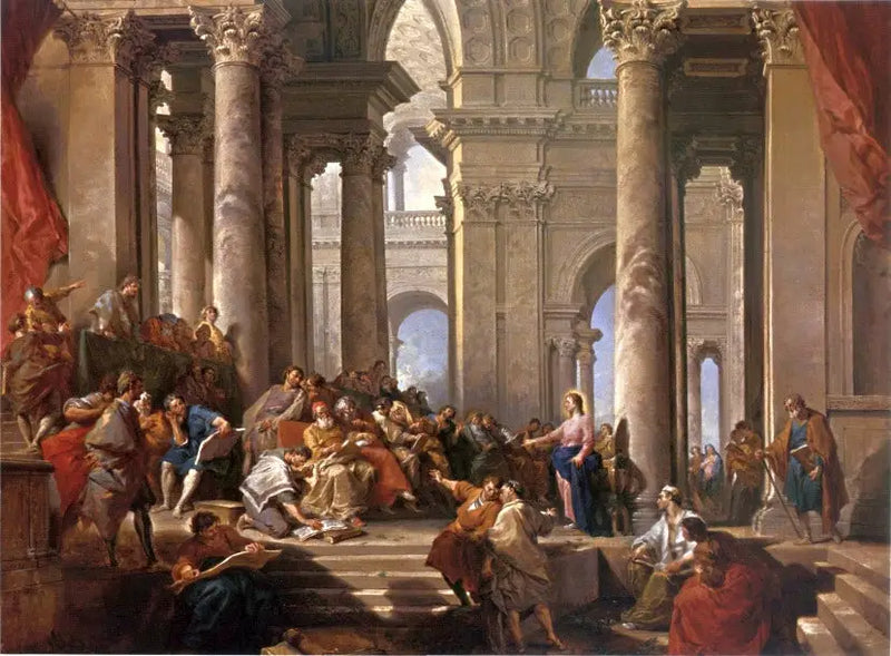 İsa Mesih Bilginler Arasında - Giovanni Paolo Panini