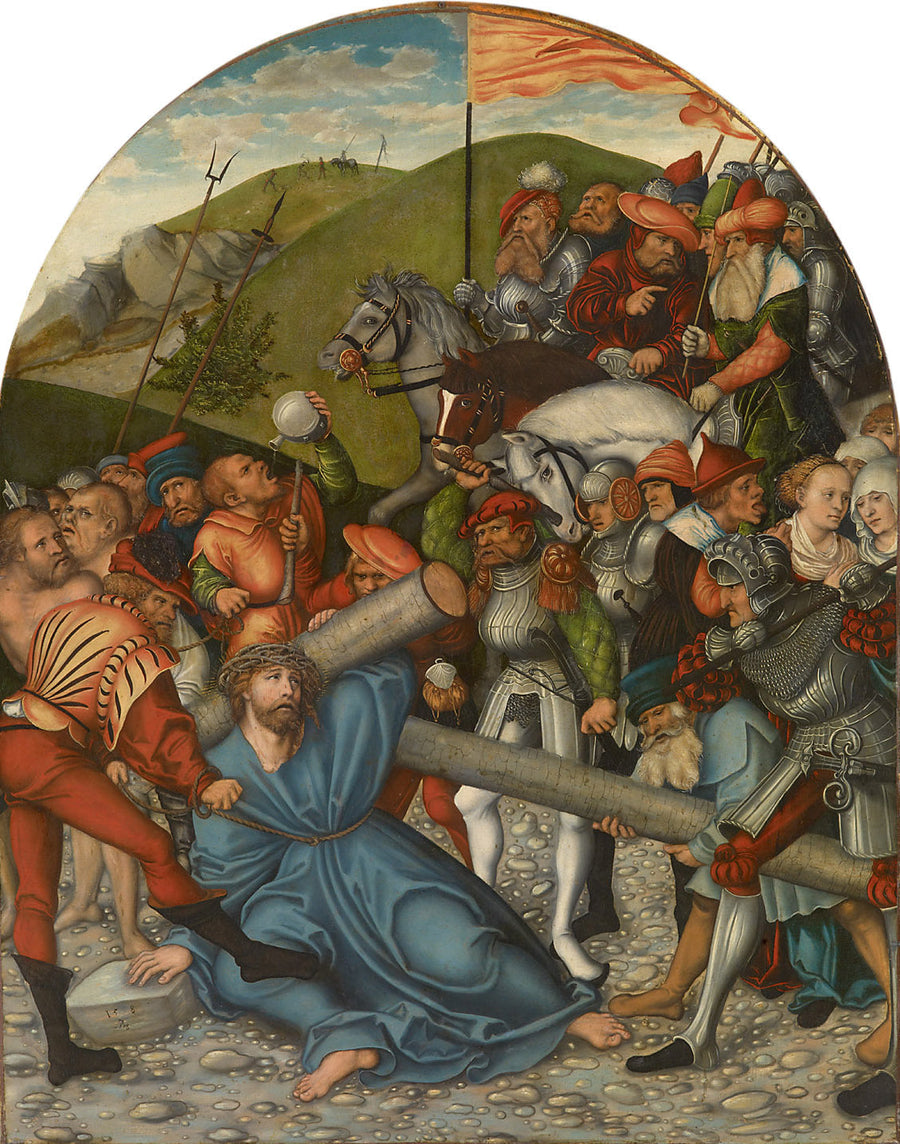 İsa Mesih Haç Taşıyor - Lucas Cranach the Elder