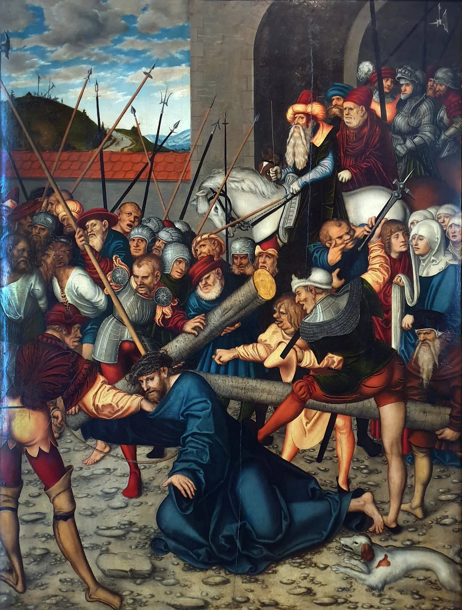 İsa Mesih Haç Taşıyor - Lucas Cranach the Elder