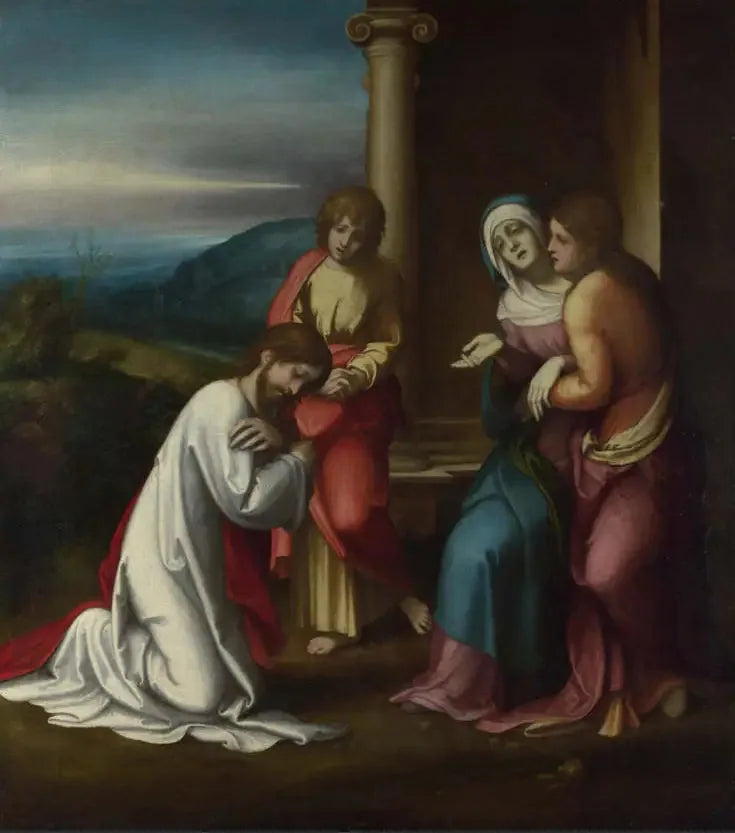 İsa'nın annesine veda ettiği sahne - Antonio da Correggio
