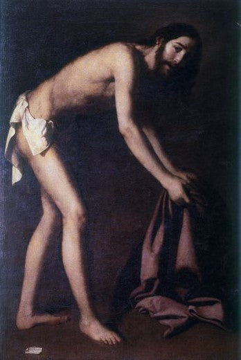 İsa kıyafetlerini topluyor - Francisco de Zurbarán