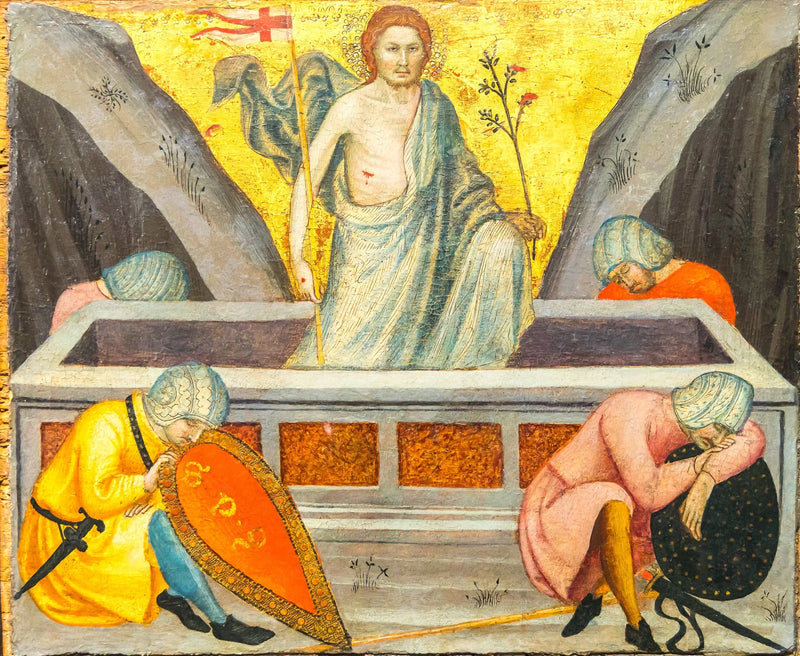 Çıkış yapan İsa'nın mezardan - Taddeo di Bartolo