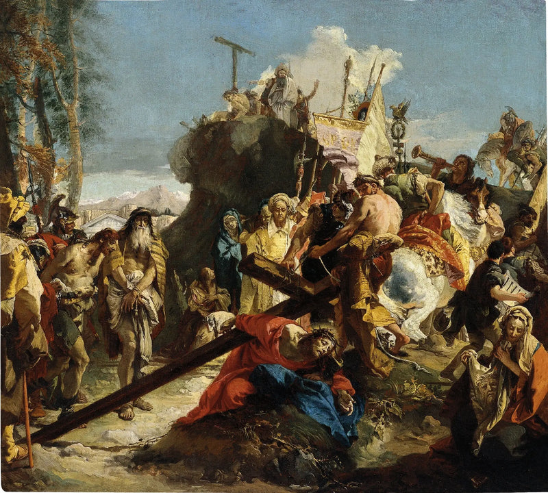 Calvary yolundaki İsa - Giovanni Battista Tiepolo