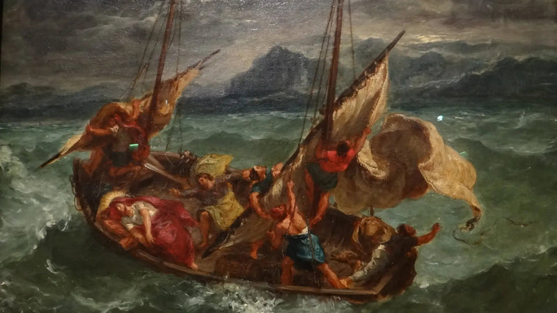 Genezaret Gölü'nde Mesih - Eugène Delacroix