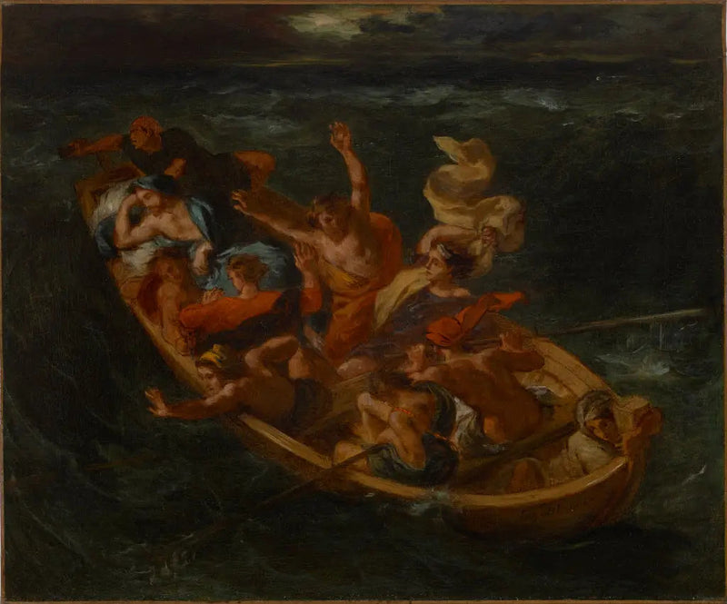 Genezaret Gölü'nde Mesih - Eugène Delacroix