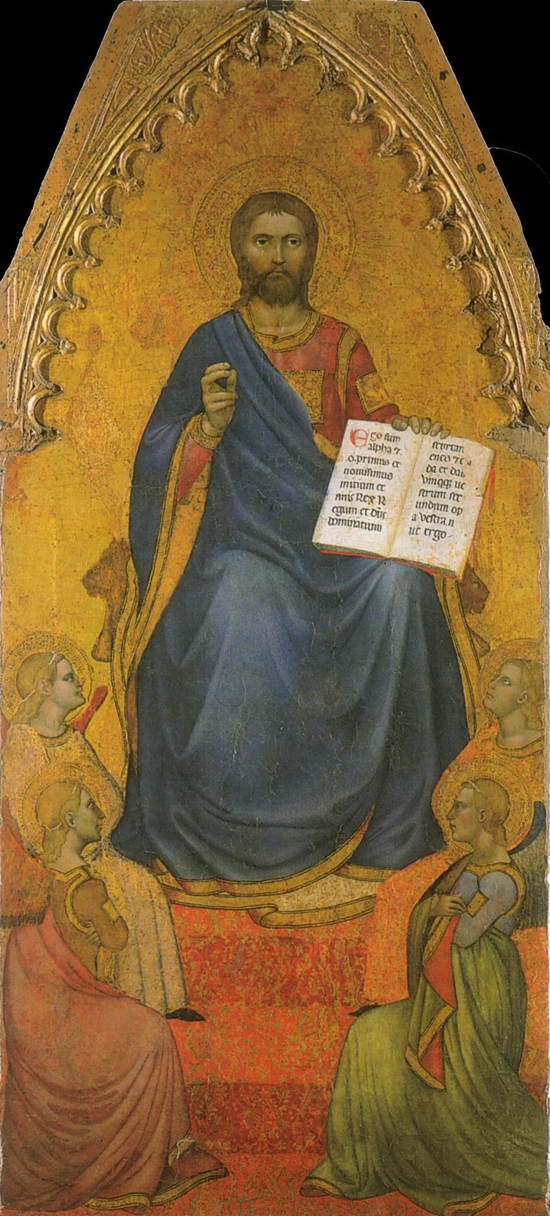 İsa Tahtında, Melekler Tarafından Tapınılan - Giovanni da Milano