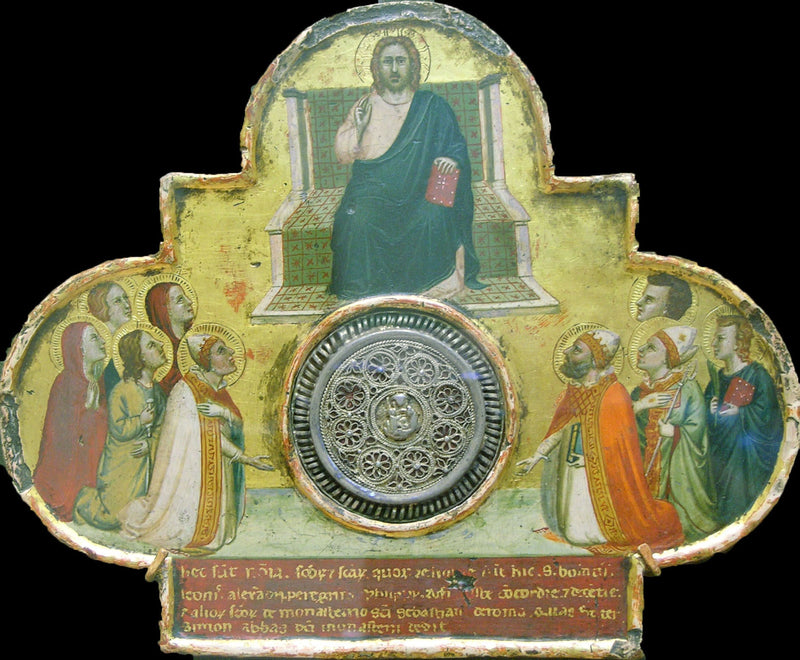 İsa Mesih Tahtta ve Azizler - Bernardo Daddi