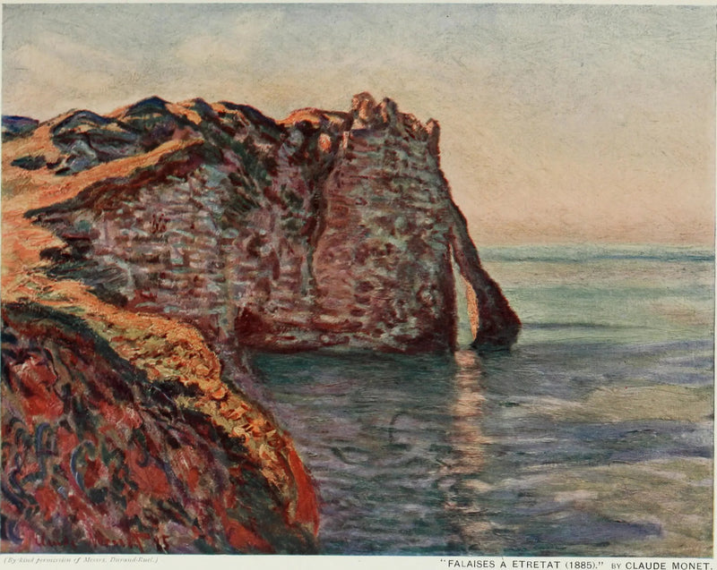 Cliff ve Aval Kapısı - Claude Monet