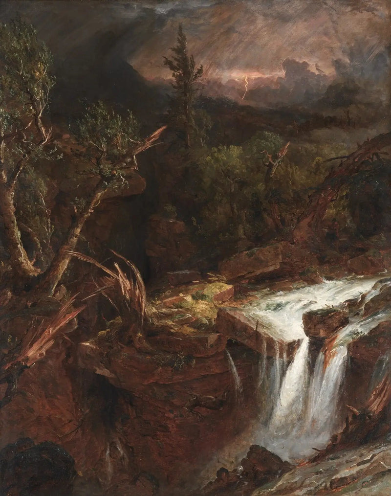 Karanfil - Catskill Dağlarındaki Fırtına Sahnesi - Jasper Francis Cropsey