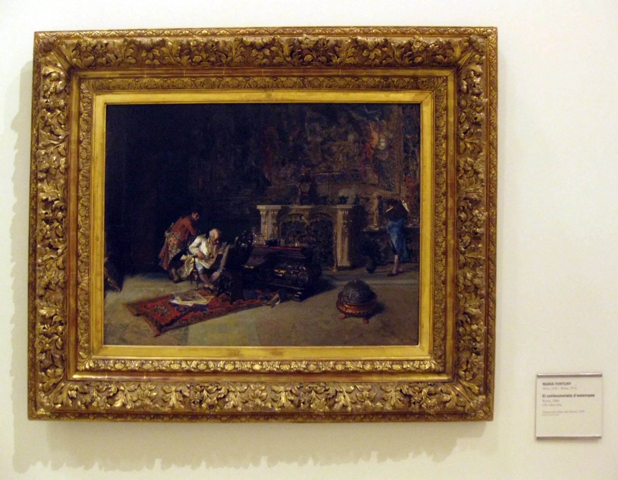 Le collectionneur de timbres - Mariano Fortuny Marsal image 1 reproduction artisanale de tableau