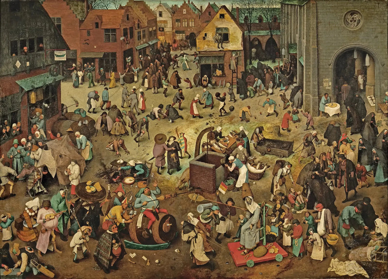 Carnaval ve Oruç Savaşı - Pieter Brueghel the Elder