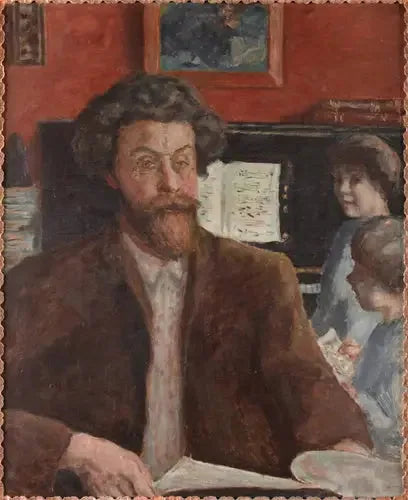 Besteci Claude Terrasse ve İki Oğlu - Pierre Bonnard