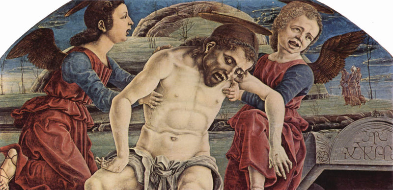 Melekler tarafından taşınan İsa'nın bedeni - Cosmè Tura