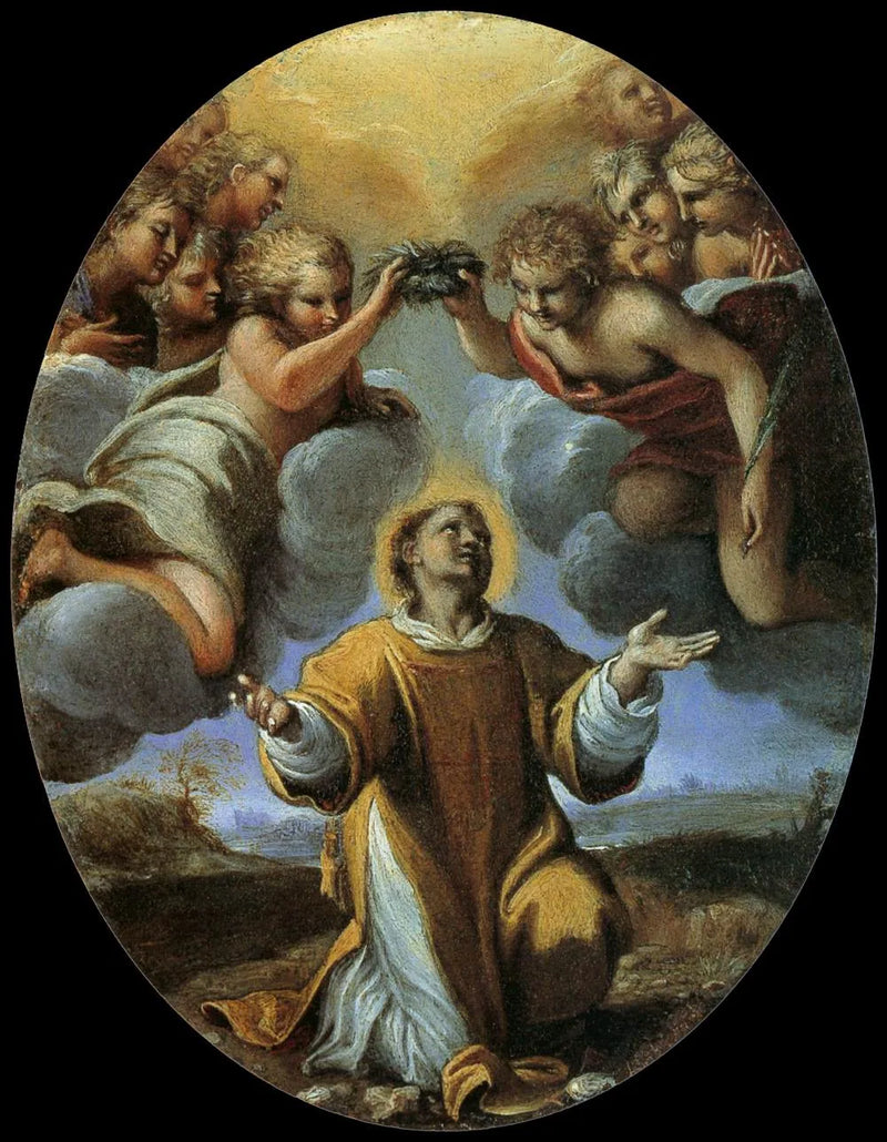 Saint Étienne'nin Taç Giydirilişi - Annibale Carracci