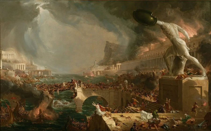 İmparatorluk Kursu: yıkım - Thomas Cole