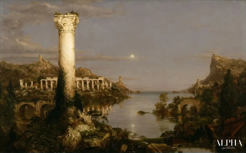 Le cours de l'empire : Désolation - Thomas Cole - Reproductions de tableaux et peintures haut de gamme