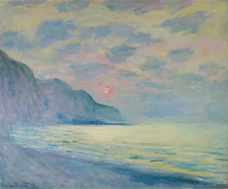 Güneşli manastır, sisli hava, Pourville - Claude Monet
