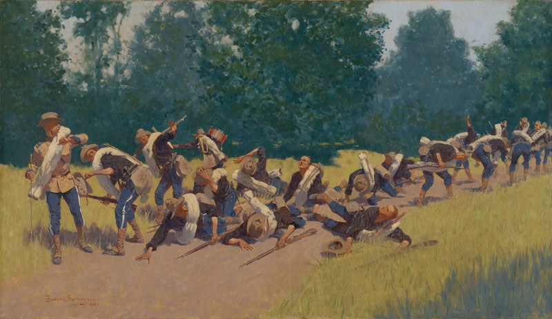 San Juan Tepesi'nde Mermilerin Çığlığı - Frederic Remington