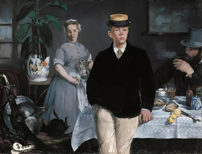 Atölyede Kahvaltı - Édouard Manet