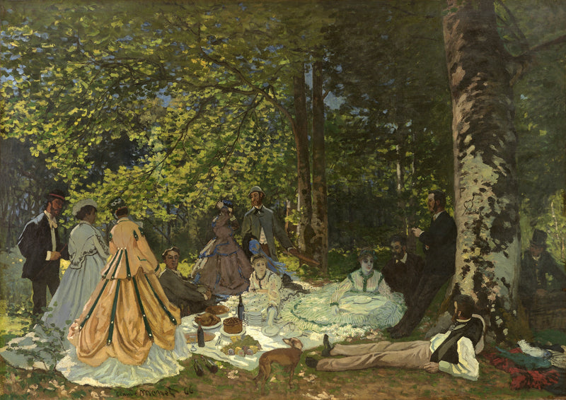 Çimenlerde Öğle Yemeği W62 - Claude Monet