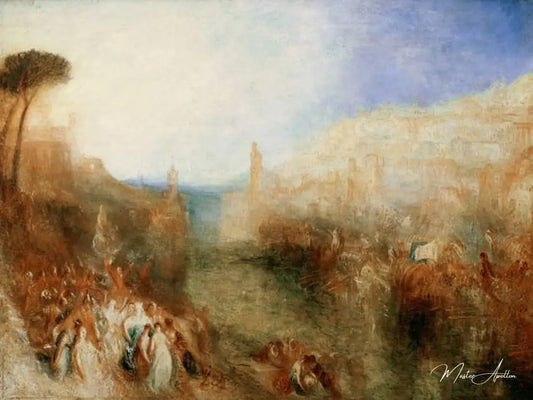 Le départ de la flotte - William Turner - Reproductions de tableaux et peintures haut de gamme