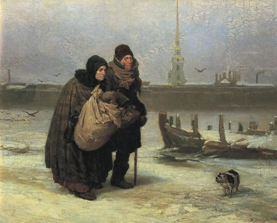 Le Départ de la maison - Viktor Vasnetsov - Alpha Reproduction