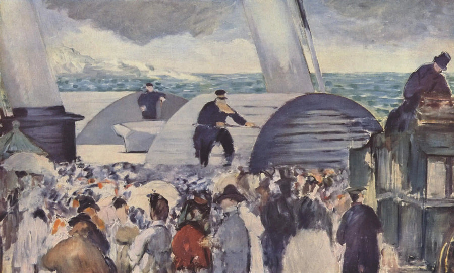 Folkstone Buhar Gemisi'nin Kalkışı - Édouard Manet