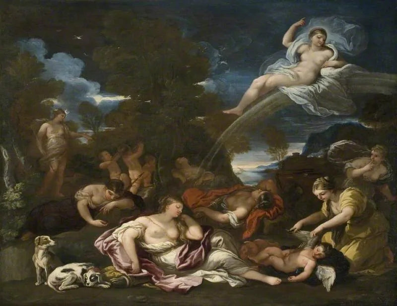 Kupidin'in Silahını Bırakması, Bakireliğin Alegorisi - Luca Giordano