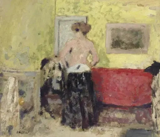 Arka Taraflı Giyinme Örtüsü - Édouard Vuillard