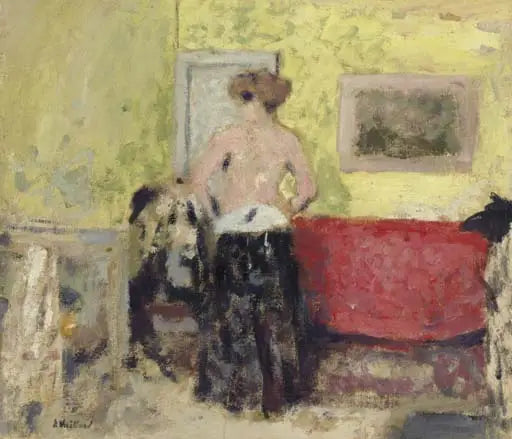 Arka Taraflı Giyinme Örtüsü - Édouard Vuillard