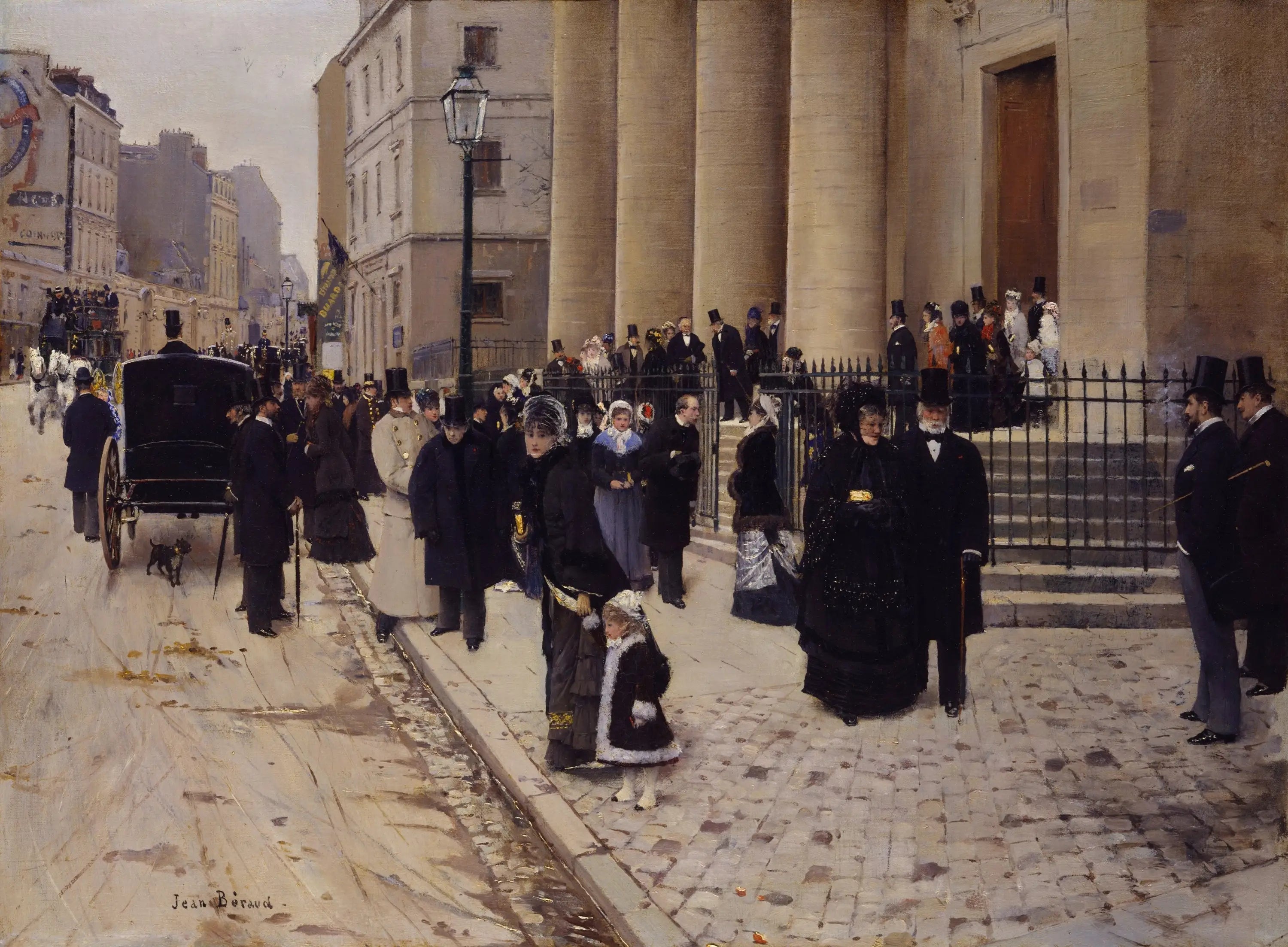 Le dimanche près de Saint-Philippe-du-Roule - Jean Béraud - Alpha Reproduction